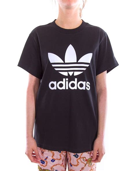 adidas originals bf trefoil tee zwart